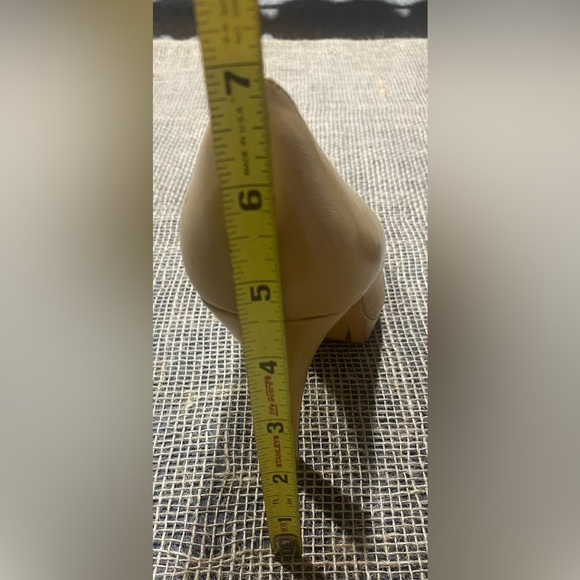 Charles David Heels Size 10B Platform Leather Tan 4.5” Heel Made In Spain - Picture 11 of 13